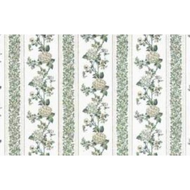 Dollhouse Miniature Wallpaper, Kismet Stripe (White), 3 pc #MG206D24