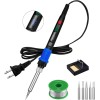Q-MING Soldering Iron Kit, 90W LED Digital Solder Kit with