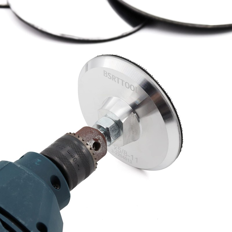 BSRTTOOL 7 Inch Aluminum Backer Pad - Hook Loop Backing