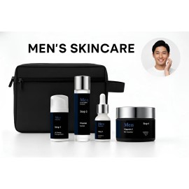 Set Limpiador Tónico Serum Crema Vitamina Hombre