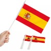 Anley Spain Mini Flag 12 Pack - Hand Held Small