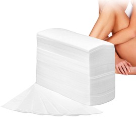 LATRAT Pack of 400 Fleece Wax Strips for Face and Body, Wax Strips for Face and Body Hair Removal, Fleece Bikini Hair Removal Wax Tape Paper, White