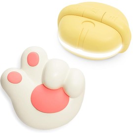 BANDIANCY Wireless Doorbell, Kawaii Cat Paw Doorbell 1000ft Wireless Range, 38 Musical Ringtones Adjustable Volume. Mute Mode with LED Flash pink Door bell for girl room, nursery, Classroom