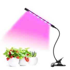 LED Plant Grow Lights for Indoor Plants 20 LED Full Spectrum Plant Lights, 3 Switch Modes, 3/9/12H Timer, 9 Dimmable Brightness Growth Lamp for Indoor Succulent, Vegetables