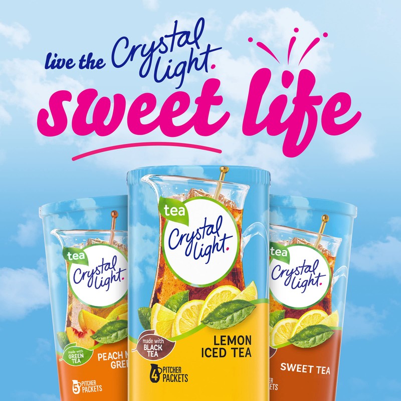 Crystal Light Lemon Iced Tea Drink Mix (16 Pitcher Packets,