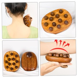 Healvian Massage Tool Dry Brush for Cellulite Manual Massager Acupoint Brush Neck Shoulder Back Massage