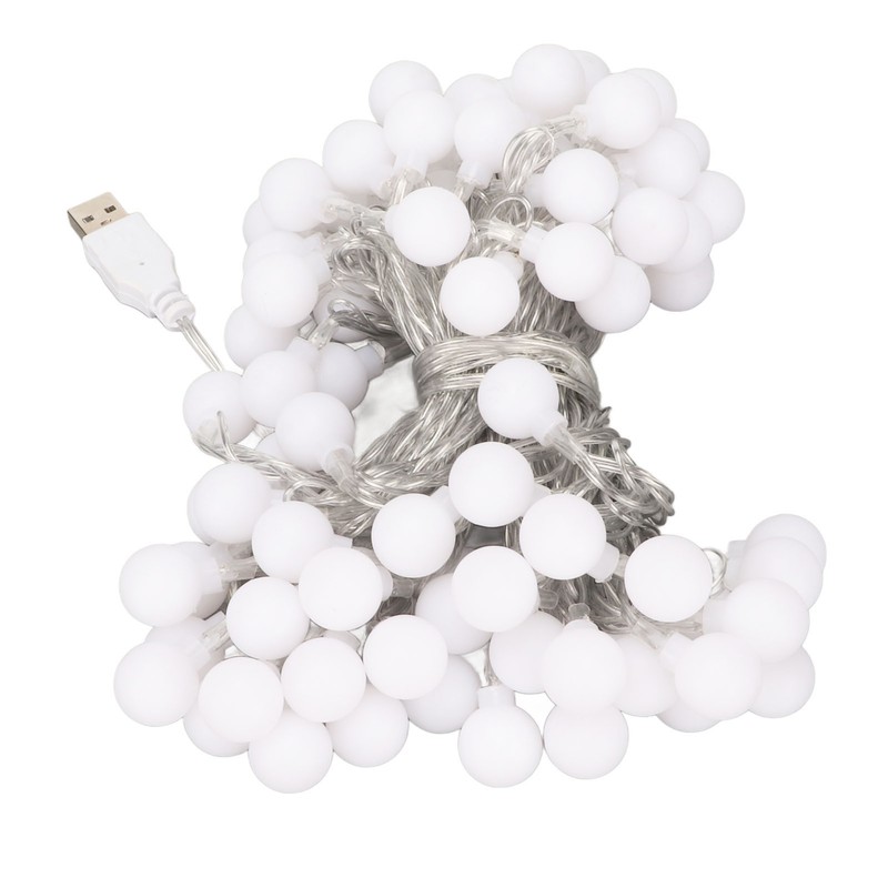 Ball String Lights Waterproof USB Port Power Supply LED Decorative