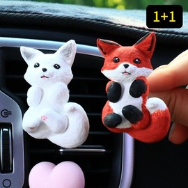 Baby Fox Car Air Freshener Vent Baby Fox (Red Fox)/Aqua Kiss 2ea