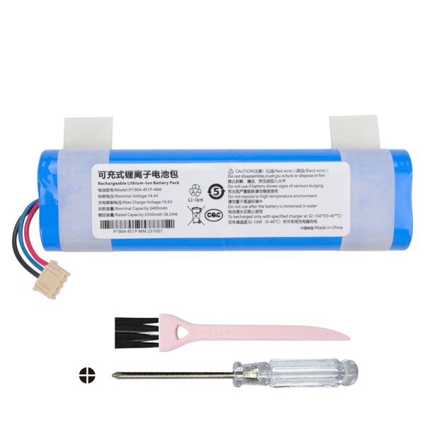 3400mAh Li-Ion Replacement Battery for Ecovacs Deebot N8, Deebot N8+,