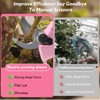 Electric Pruning Shears Cordless- Brushless & Professional Battery Powered Pink