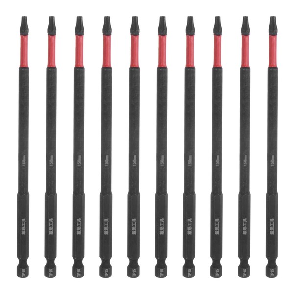 HARFINGTON 10pcs Impact Tough Torx Drill Bit T15 6" Length