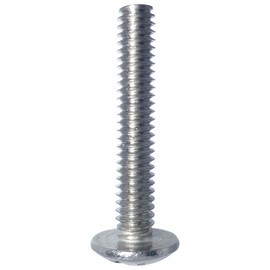 1/4-20 x 3/4" Truss Head Machine Screws, Slotted Drive, Stainless Steel 18-8, Full Thread, Bright Finish, Machine Thread, Quantity 50 by Fastenere