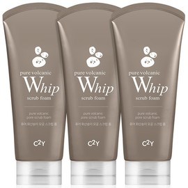 C2Y Pure Aqua Whip Cleansing Foam 120ml 3-Pack Bundle Set - {CY2} Volcanic Clay/120ml/3 pcs / C2Y 퓨어 아쿠아휩 클렌징폼 120ml 3개 번들 세트 - {CY2} 화산송이/120ml/3개