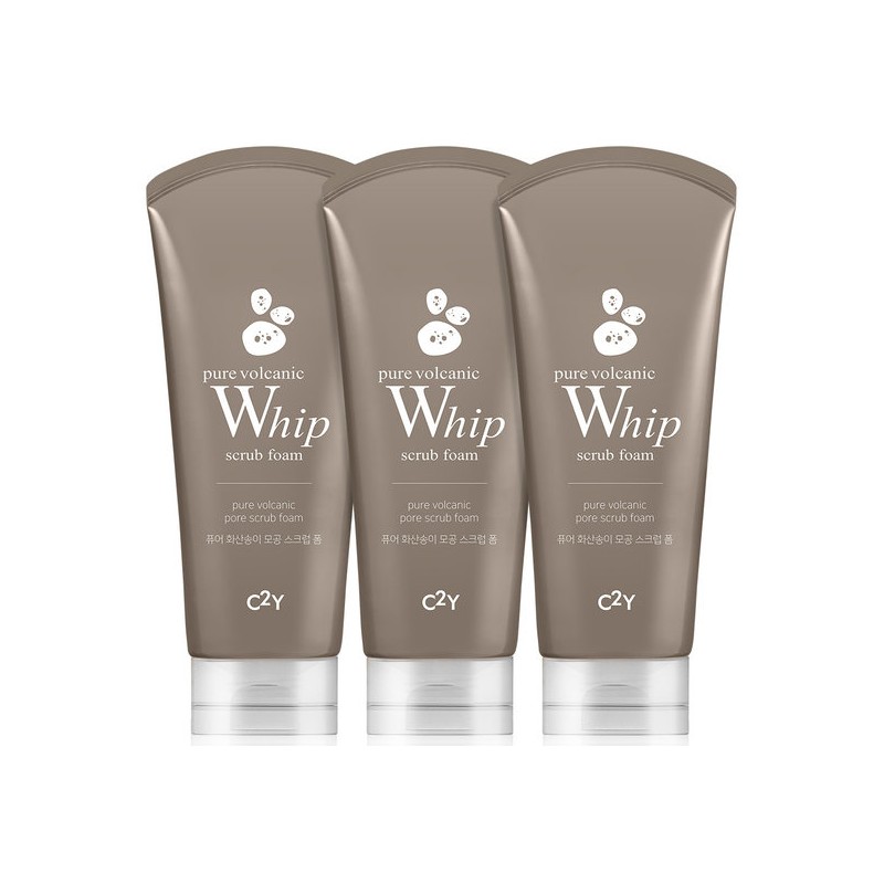C2Y Pure Aqua Whip Cleansing Foam 120ml 3-Pack Bundle Set