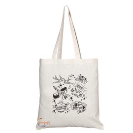 Coralgraph TB663 I LOVE YOU MOM Novelty Present Gift Printed Eco-Friendly Stylish Long Handled Tote Shoulder Bag