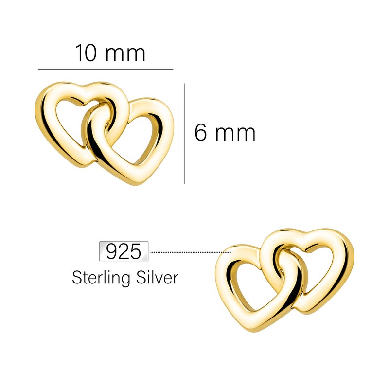 SOFIA MILANI - Women's Earrings 925 Silver - Gold Plated