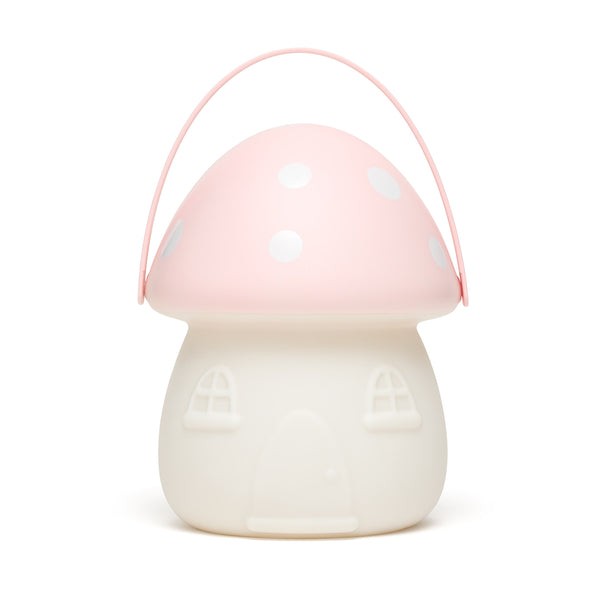 Little Belle Nightlights Fairy House Carry Lantern Pink + White