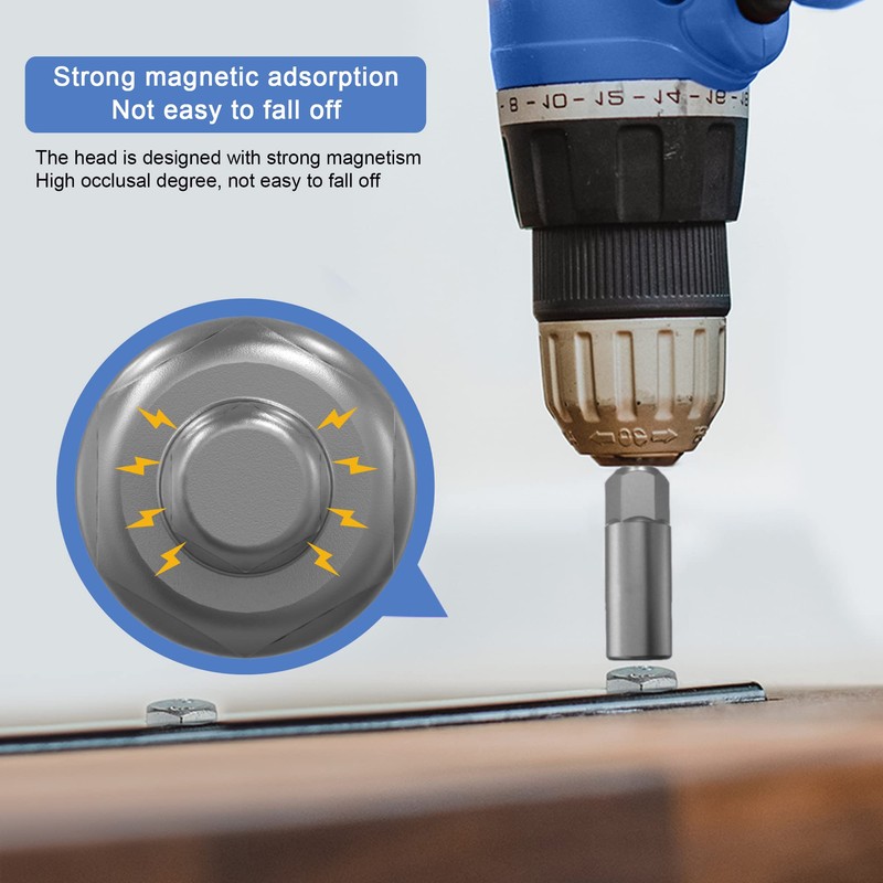 Monliful 2 Pack (13mm,19mm) 1/4 Inch Hex Shank Nut Driver