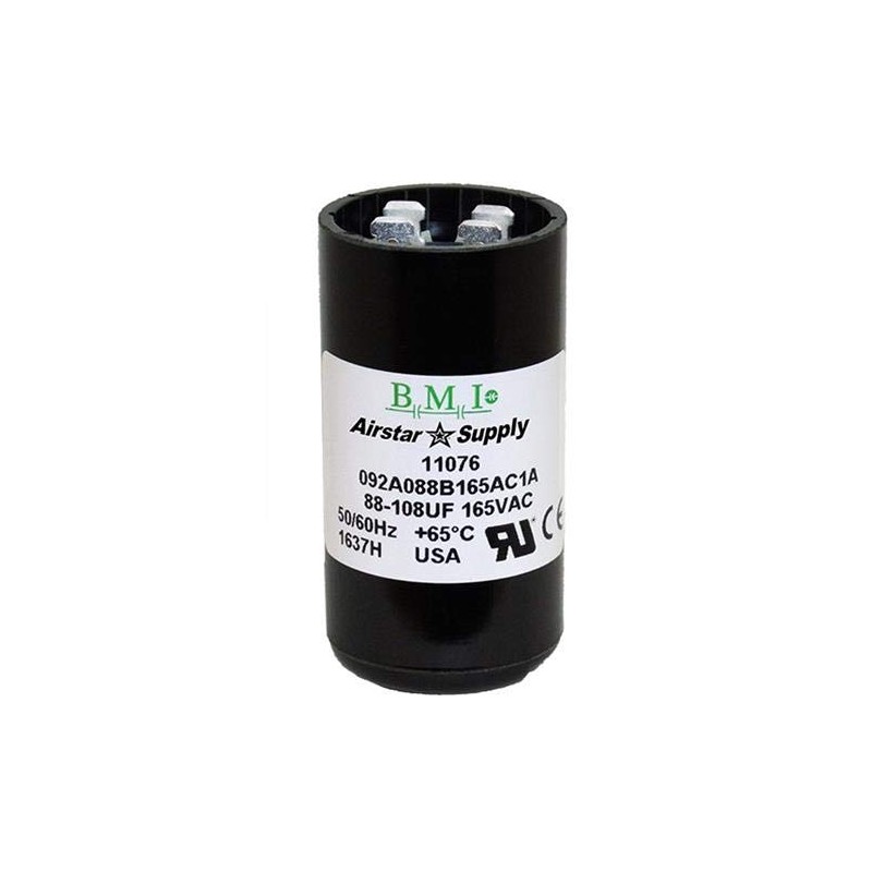 88-108 uF x 165 VAC - BMI/USA Start Capacitor #