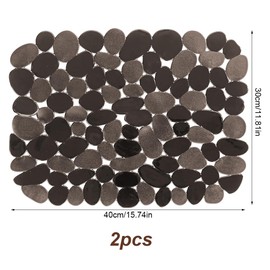 Pack of 2 Sink Insert Mat, 30 x 40 cm Sink Liner, PVC Sink Mat for Sink, Insert for Sink, Can be Cut to Size Drip Mat, Kitchen Sink Mat for Against Scratches in the Sink