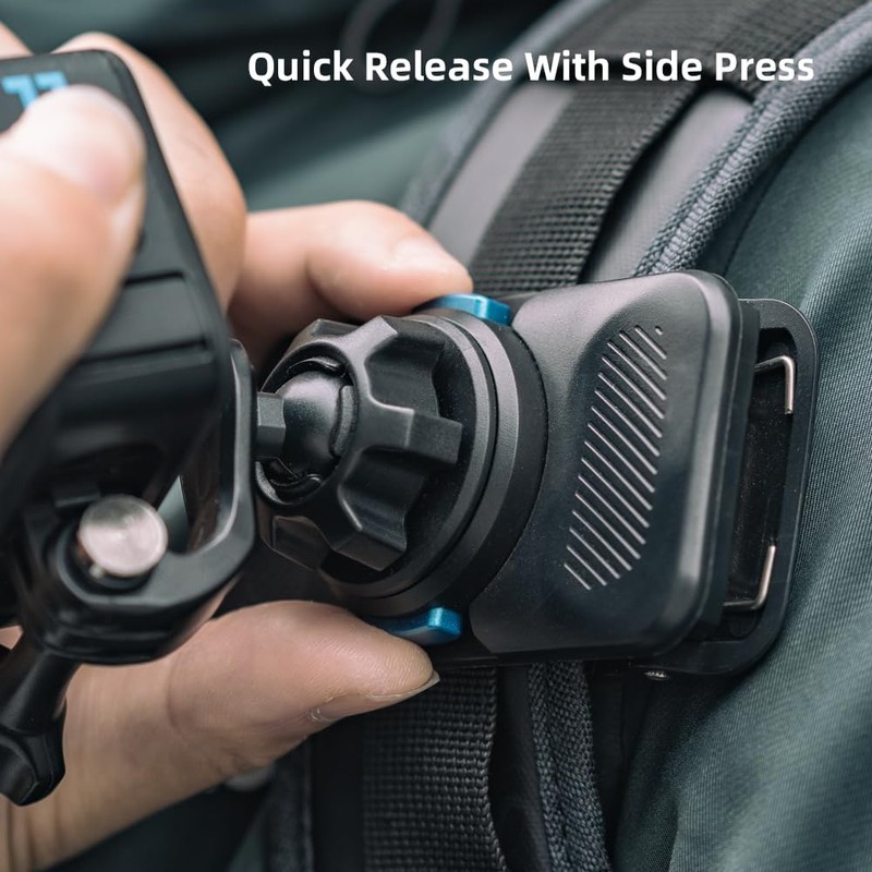 SUREWO Magnetic Quick Release Backpack Clip Mount for Gopro, 360°