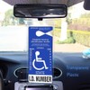 LotFancy - Soporte para Colocar Placa de discapacidad para estacionar,