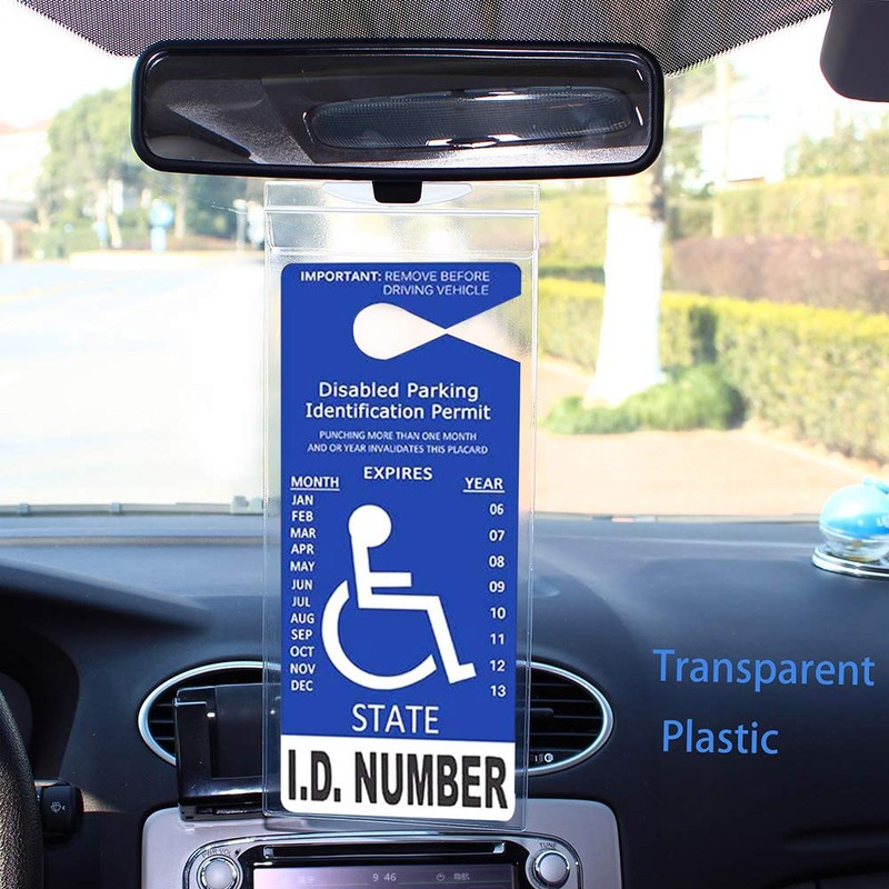 LotFancy - Soporte para Colocar Placa de discapacidad para estacionar,