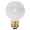 Satco S3841 120V Medium Base 25-Watt G16.5 Light Bulb, Gloss