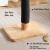 Kicari 29" Tall Solid Wood Cat Scratching Post for Indoor