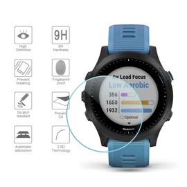 Diruite 4 Stück für Garmin Forerunner 245/245 Music/Forerunner 645/645 Music/Forerunner 55/45/45S Schutzfolie,HD Glas Displayschutzfolie für Garmin Forerunner 245 Displayschutz[Anti-Kratzen]