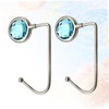 VILLFUL 2pcs Sky- Handbag Hooks Table Side Hangers for Purses