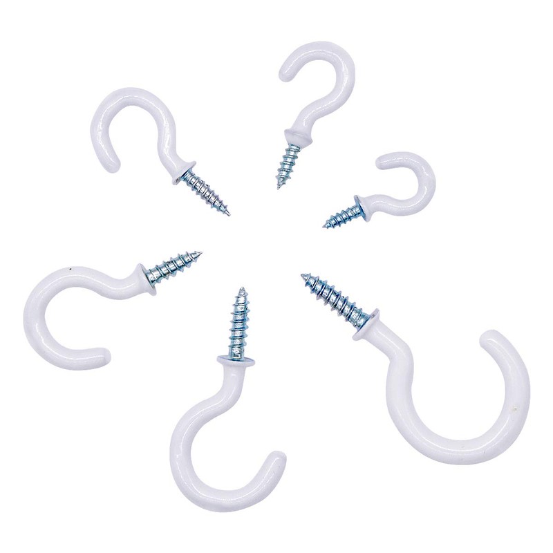 Kissral 70 Piece Screw Hooks Hook Screws Assortment Ceiling Hook