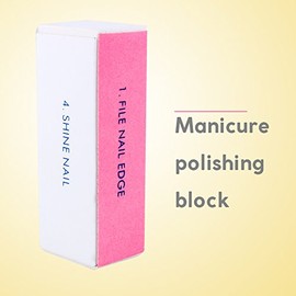FILFEEL Nail Art Shiner Buffer, Lima de Uñas de 4 Vías para Manicura con Pulido y Pulido Eficaz, Uñas Suaves y Brillantes