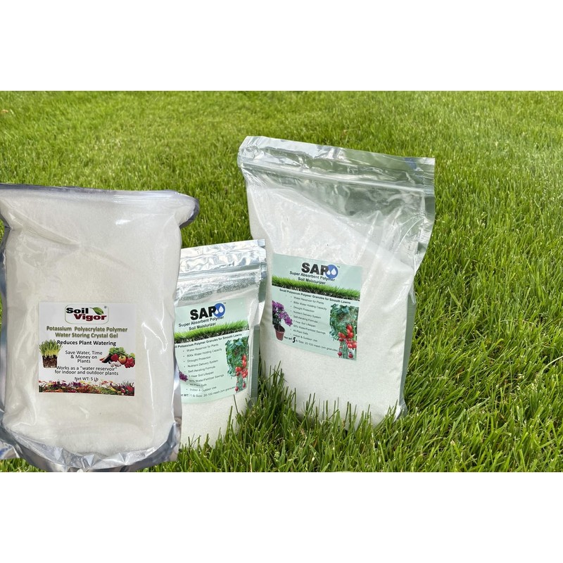 Soil Moist SAP 2 Pounds Water Storing Crystals Super Absorbent
