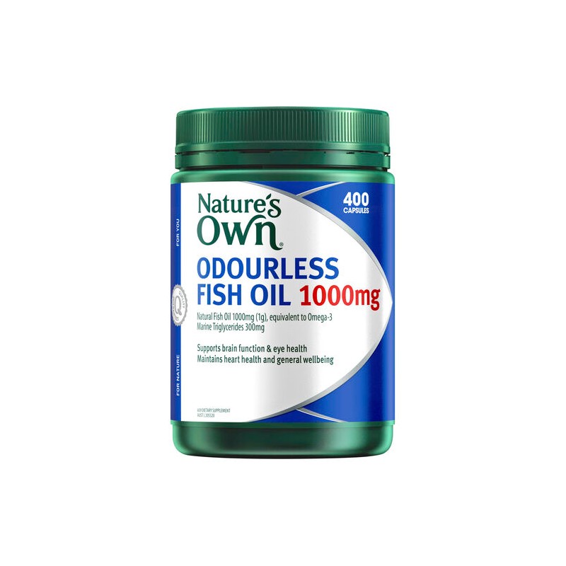Nature's Own Odourless Fish Oil 1000Mg 400 Capsules