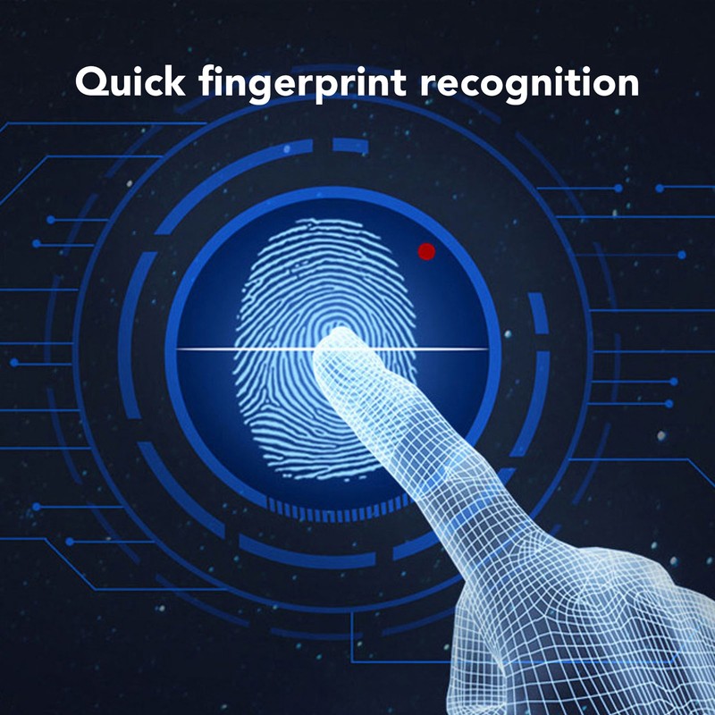 Fingerprint Padlock IP65 Waterproof Keyless Biometric Thumbprint Lock Smart Padlock