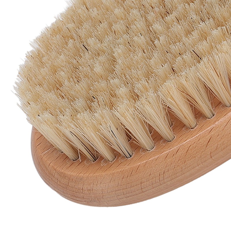 2PCS Set Sweater Cleaning Shaver Set Oval Beech Wood Bristle