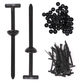 120PCS Nylon Universal Kabelbinder Schnalle, Kabelbinder für Auto, Selbstverriegelung Krawattenhalter, Stoßstange Retainer Clips Kunststoff Nieten Befestigungselemente für Auto Reparaturen Quick Fix