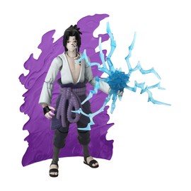 BANDAI - Anime Heroes Beyond - Naruto Shippuden - Figure Anime Heroes Beyond 17 cm - Articulated Sasuke Uchiha Figure - Brand Cursed: Condition 1 - Toy for Children from 4 Years - 37712