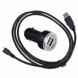 J-ZMQER Car DC Charger Adapter + USB Cable Compatible with THL V12 Android Multi Touch Screen WiFi MTK6575 Smart Phone Auto Vehicle Boat RV Camper Plug Power Supply Cord Cable Charger PSU