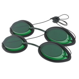 MCWlaser IPL Eye Protection Goggles Beauty Patient Protective Goggle Laser Safety Glasses for IPL LED UV Lamp Treatment, without Blocking Light, Transparent, Pack of 2