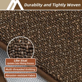 COSY HOMEER-Door-Mat 20" x 32" Non Slip Absorbent Entryway Rugs Dirt Trapper Doormats Washable Entrance Mats Low Pile Welcome Floor Mat for Front Back Door and Entry Mats,Brown