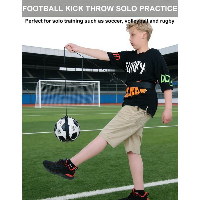 SUJAYU Soccer Training Equipment, Solo Trainer with Adjustable Belt, Fits