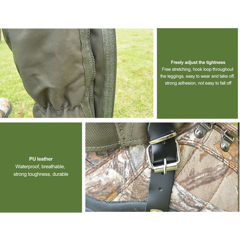 Hunting Snake Gaiters Outdoor Camping Snake Boot Gaiter Waterproof Hunting