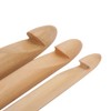 3pcs Large Thick Crochet Hook Wooden Knitting Needle Weaving Tool