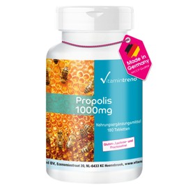 Propolis 1000 mg – 180 Tablets 6 Month Supply High Dose Vegan 3% Galangin Vitamintrend®