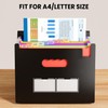 Sooez Accordion File Organizer, 13 Pockets Expanding File Folders, Portable