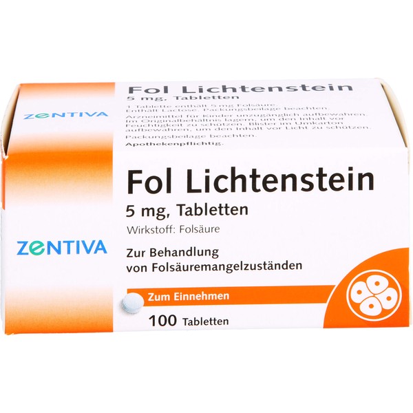 Fol Lichtenstein, 5 mg, Tabletten, 100 St TAB