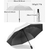 ThreeH Compact Travel Umbrella Automatic Open and Close Silver Coating