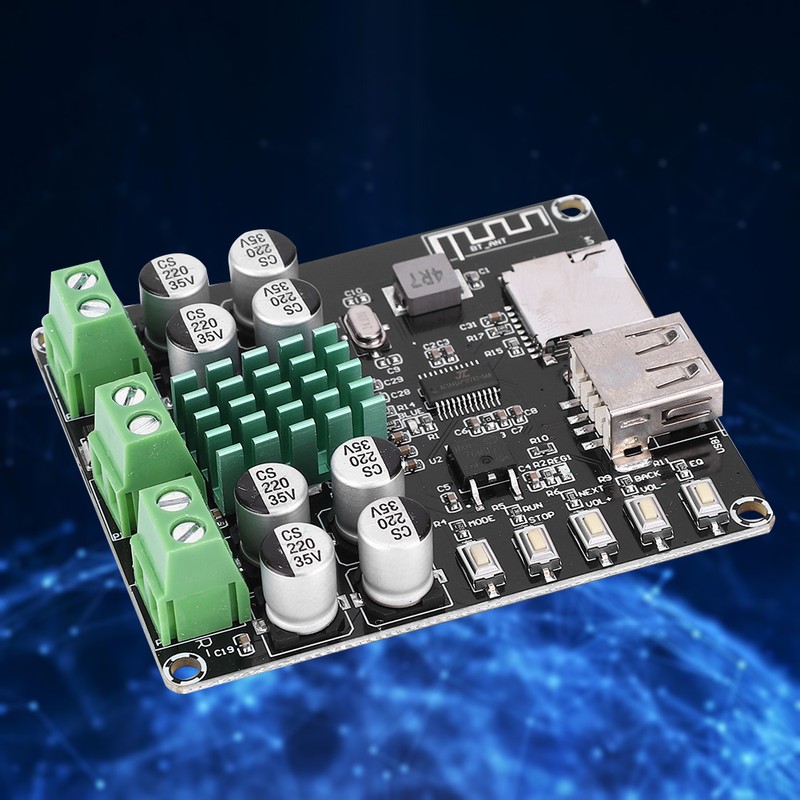 VHM-302 TPA3116D2 2x50W Dual Channel Digital Stereo Bluetooth Audio Amplifier